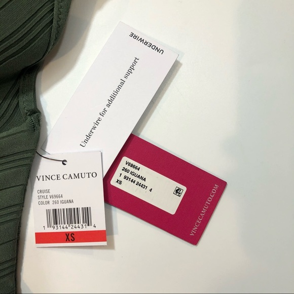 Vince Camuto Molded Cup Wrap Front Bikini Top - Picture 3 of 6